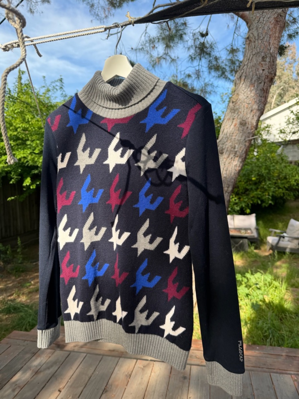 FILA Golf Wool Sweater Turtleneck Korean Made (size S)
